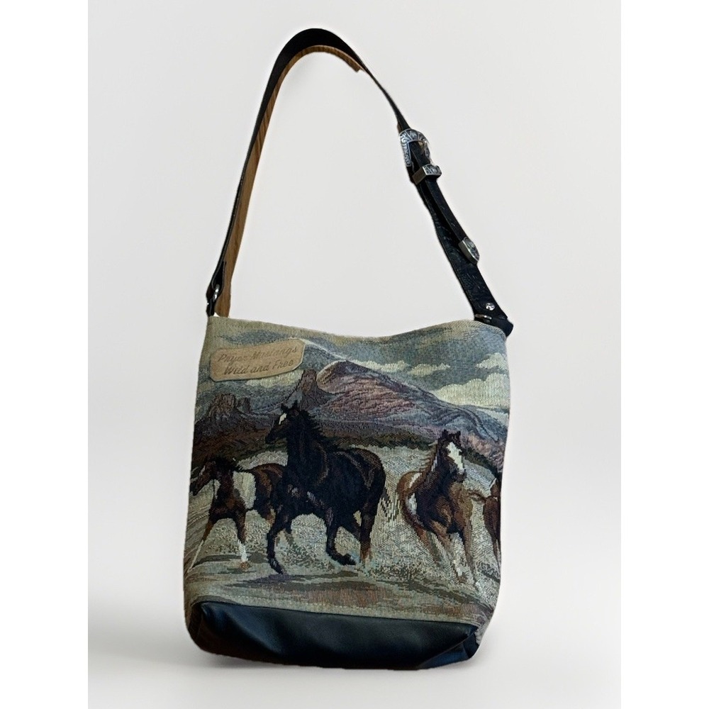 Indian Motorcycles Equestrian Tote Bag Leather Strap Pryor Mustangs RRL Custom